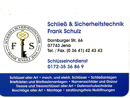 Sponsor Schlüssel-Schulz